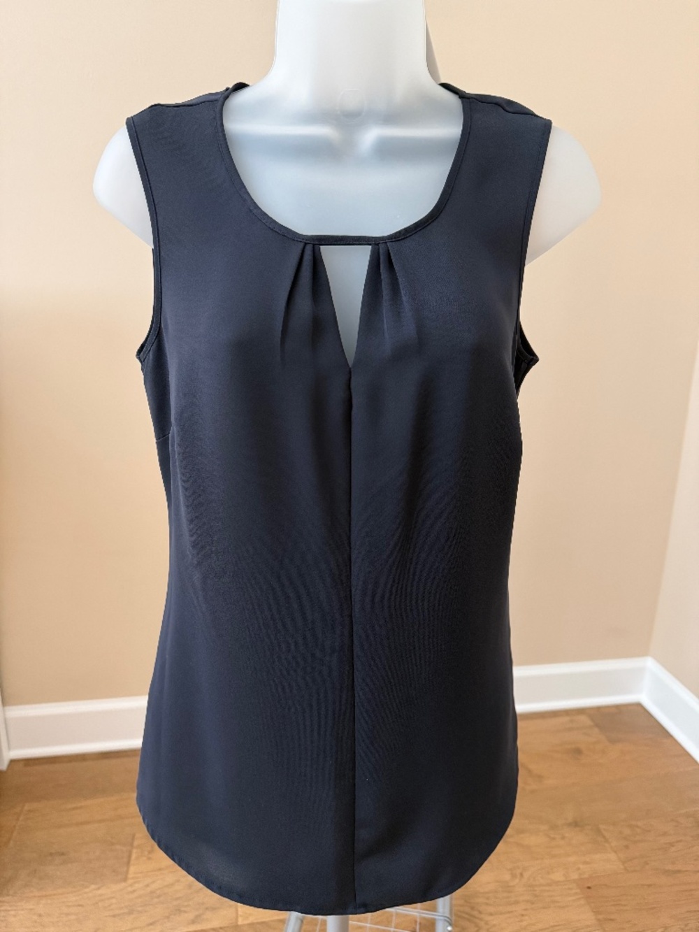 Nic + Zoe Navy Blue Sleeveless Shell
